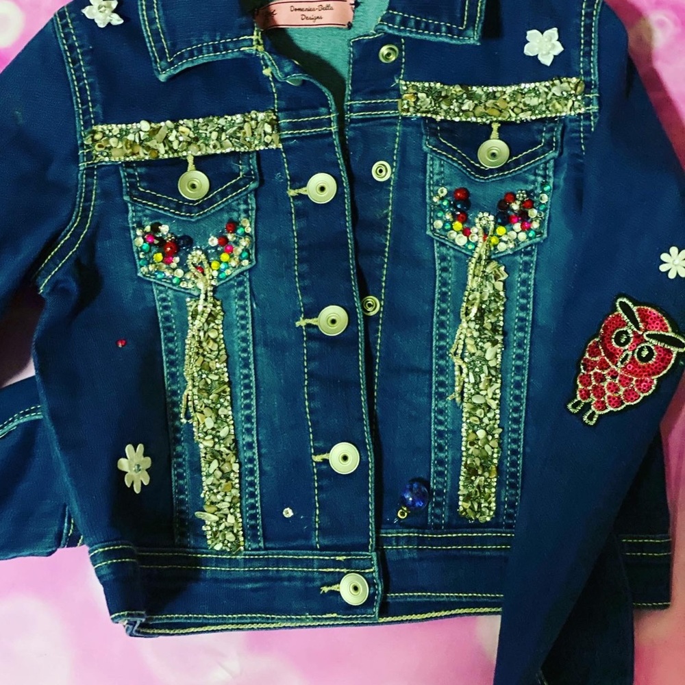Handmade Girls jean jackets